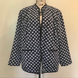Houndstooth Blazer by Maggie Barnes Size XL